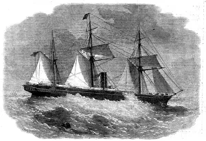 Ship Building Prints: The Peninsular and Oriental Steam Company's new ship Poonah, 1862. Creator: Unknown