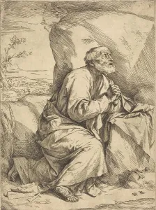 Penitent Prints: The Penitence of Saint Peter, 1621. Creator: Jusepe de Ribera