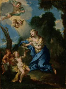 Penitent Prints: Penitent Magdalene, about 1698. Creator: Michele Rocca