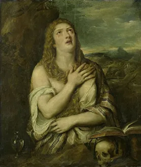 Da Cadore Prints: Penitent Mary Magdalene, 1550-1750. Creator: Unknown