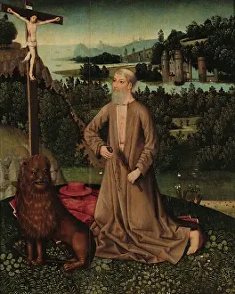 Ascetic Prints: The penitent Saint Jerome, c1450