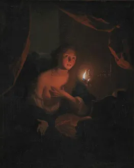 Gotfried Schalcken Prints: The Penitent Saint Mary Magdalene, 1658-1706. Creator: Godfried Schalcken