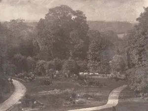 James Knight Prints: Penllergare Garden From the Morning Room, 1853-56. Creator: James Knight
