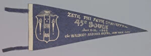 College Collection: Pennant for the Zeta Phi Beta sorority's 45th Boule, 1965. Creator: Unknown