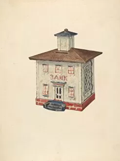 Saving Gallery: Penny Bank, c. 1939. Creator: Samuel O. Klein