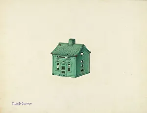 Charles Charon Prints: Penny Bank, c. 1940. Creator: Charles Charon