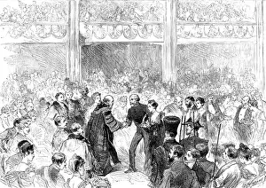 P Naumann Prints: The Penny Postage Jubilee Celebration at Guildhall: the Lord Mayor receiving visitors