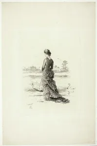 A Penny for Her Thoughts, 1878. Creator: John Everett Millais
