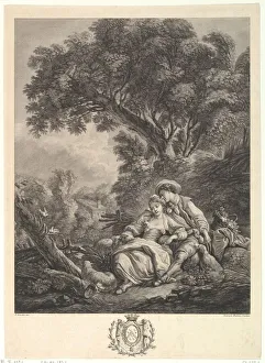 Madame Prints: Pensant-ils ace mouton? (Are They Thinking of the Sheep), late 18th century