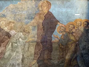 Ancient Russian Frescos Gallery: The Pentecost. Artist: Ancient Russian frescos