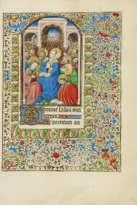 Glossolalia Prints: Pentecost; Book of Hours, about 1440-1450. Creator: Workshop of the Bedford Master