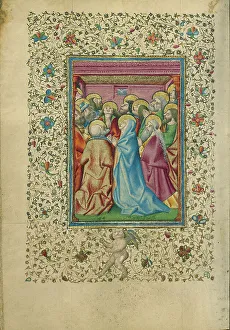 Glossolalia Prints: Pentecost; Book of Hours, about 1460. Creator: Unknown