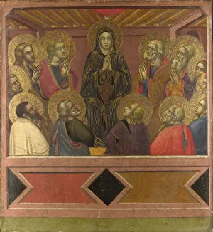 Pentecost, c. 1377. Artist: Barnaba da Modena (c. 1328 ? c. 1386) Pentecost, c. 1377. Artist: Barnaba da Modena (c. 1328 ? c. 1386)