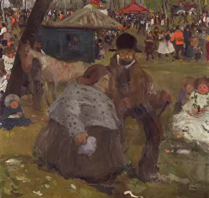 Pentecost Holiday Fair near Cracow, 1906. Creator: Witold Wojtkiewicz