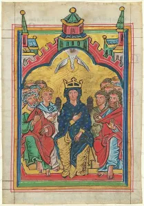 Whitsun Prints: Pentecost, mid 13th century. Creator: Unknown