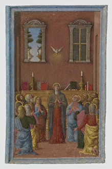 Glossolalia Prints: Pentecost: Miniature from a Devotional or Liturgical Manuscript