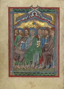 Glossolalia Prints: Pentecost; Psalter, about 1240-1250. Creator: Unknown
