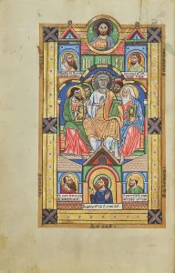 Missal Prints: Pentecost; Stammheim Missal, probably 1170s. Creator: Unknown
