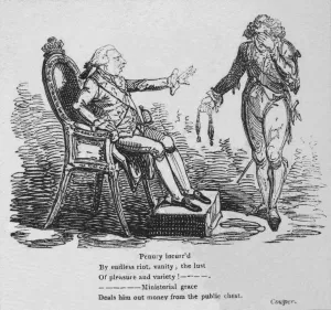 Caroline Collection: Penury incurr d by endless riot, vanity, the lust of pleasure and variety!, c1820 Creator