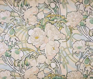 Mucha Prints: Peonies, 1897. Artist: Mucha, Alfons Marie (1860-1939)