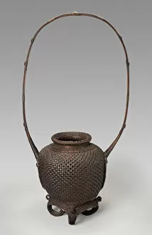 Basketry Gallery: Peony Basket, 19th century. Creator: Unknown