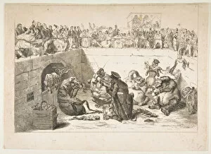 Association Gallery: The People Delivered to the Vampire Taxes, May 1833. Creators: Jean Ignace Isidore Gerard