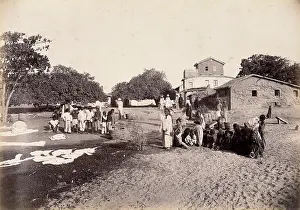 Epidemic Prints: People doing laundry at the dhobi ghat