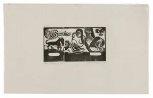 Eug And Xe8 Collection: Three People, a Mask, a Fox and a Bird, headpiece forLe sourire, 1899