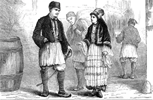 Jackets Prints: People of Servia, 1872. Creator: Unknown