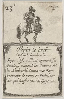 On Horseback Gallery: Pepin le bref / Chef de la seconde race... from Game of the Kings of France