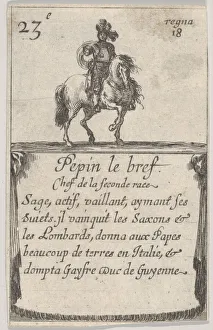 On Horseback Gallery: Pepin le bref / Chef de la seconde race... from Game of the Kings of France