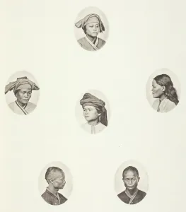 J Thompson Collection: Pepohoan Female Head; Pepohoan Female Head; Pepohoan Female Head; Pepohoan Female... c