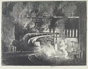 Iron And Steel Industry Gallery: The Perambulator, 1916. Creator: Joseph Pennell