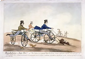 Quick Gallery: Perambulators in Hyde Park!, London, 1819