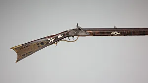 Douglass Prints: Percussion Longrifle, American, Huntingdon County, Pennsylvania, ca. 1840-50