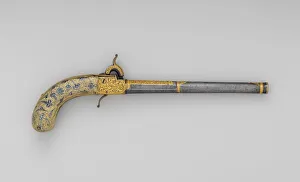 Caucasus Asia Collection: Percussion Pistol, Caucasian, probably Tbilisi, Georgia or Dagestan, mid-19th century