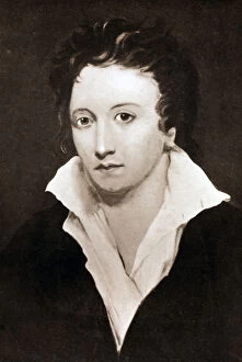 Images Dated 16th December 2005: Percy Bysshe Shelley, English romantic poet, 19th century