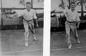 Tennis Court Prints: Percy D. Siverd, between c1910 and c1915. Creator: Bain News Service