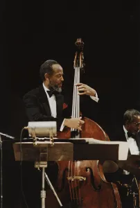 South Bank Prints: Percy Heath and Connie Kay, Royal Festival Hall, London, 1989. Creator: Brian Foskett