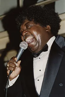 Open Mouth Prints: Percy Sledge, Jazz Café, London 1996. Creator: Brian Foskett