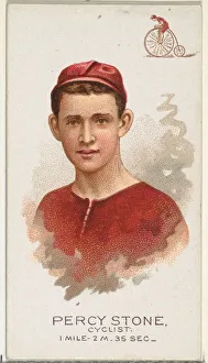 Bicycles Collection: Percy Stone, Cyclist, from Worlds Champions, Series 2 (N29) for Allen &