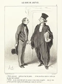 Perdu, monsieur... perdu sur tous les points... 1845. Creator: Honore Daumier