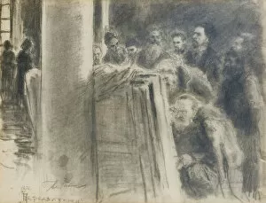 Peredvizhniki Group Gallery: The Peredvizhniki-Group. Artist: Repin, Ilya Yefimovich (1844-1930)