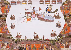Rajasthan Prints: Perennial Performance in Paradise, between c1825 and c1850. Creator: Unknown
