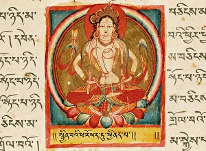 Perfection of Charity, Folio from a Shatasahasrika Prajnaparamita... 11th century. Creator: Unknown