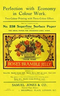 Label Gallery: Perfection with Economy in Colour Work - Samuel Jones & Co. Ltd advertisement, 1909