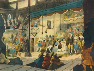 Macbeth Prints: A Performance at a Country Barn Theatre, c1780s, (1948). Creator: WR Pyne