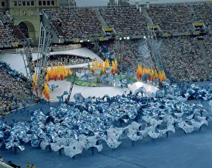 Opening Prints: Performance of Fura dels Baus in the opening ceremony of the 1992 Olympic Games in Barcelona