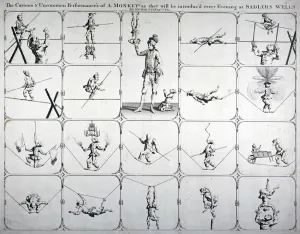 Performance at Sadlers Wells Theatre, Finsbury, London, 1750
