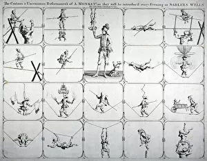 Balancing Act Gallery: Performance at Sadlers Wells Theatre, Finsbury, London, 1750